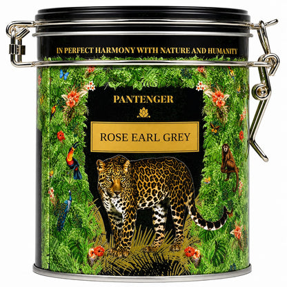Rose Earl Grey Tea. 3.5 Ounce - 50 servings- Loose Leaf Black Tea Leaves with Bergamot Essential Oil and Rose Petals. Pantenger Earl Grey Tea Loose Leaf.