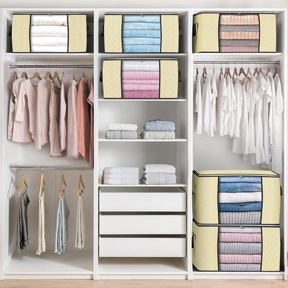 90L Large Storage Bags, Clothes Storage Bins Closet Organizers
