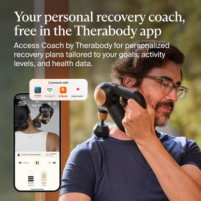 TheraGun Sense (1st Generation) by Therabody - Deep Tissue Massage Gun with Preloaded Routines for Stress Relief, Pain Relief & Muscle Soreness in Neck, Back, Leg, Knee, and Shoulder (Black)