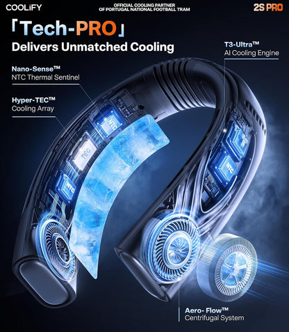 TORRAS Coolify 2S PRO #1 Neck Cooler & Neck Air Conditioner, Black