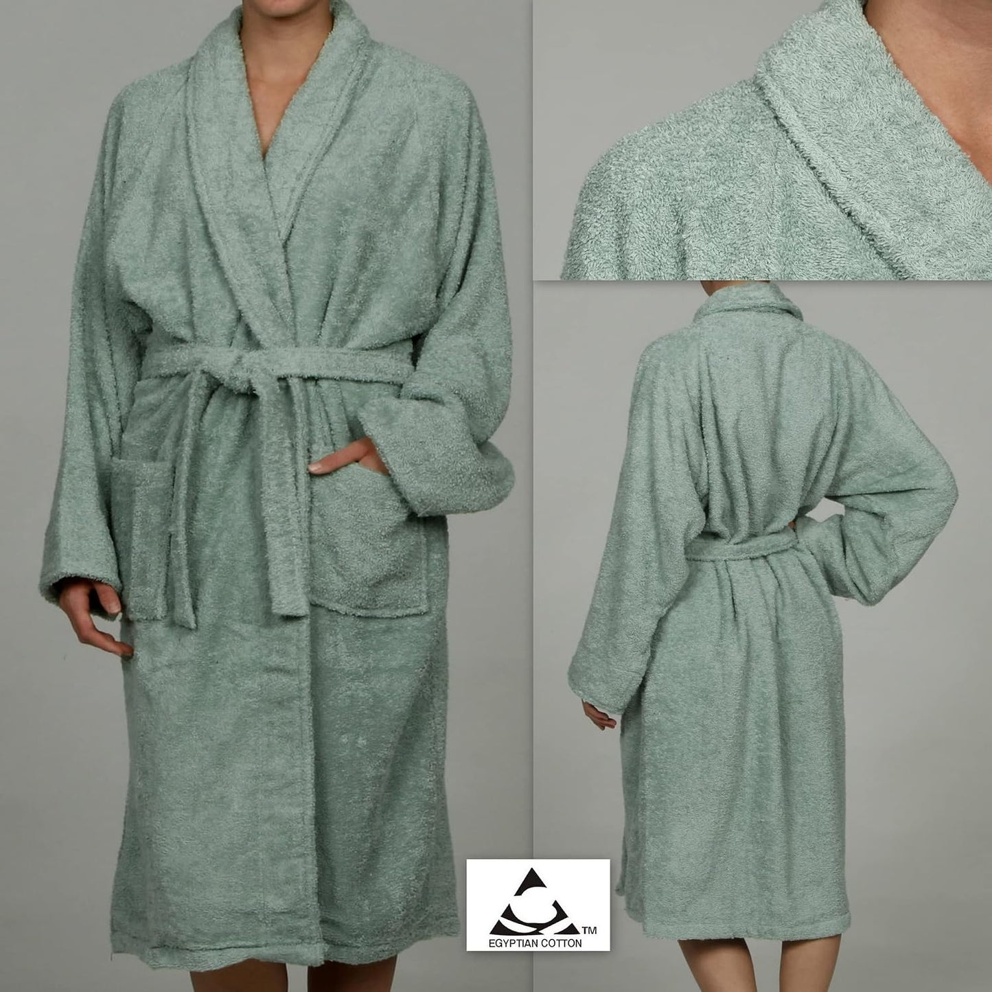 Cotton Unisex Terry Robe, Soft And Absorbent Robes For Men And Women, Bathroom Accessories