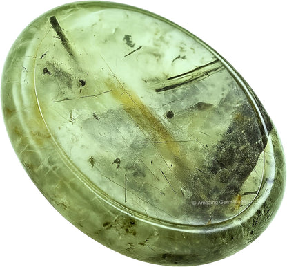 Amazing Gemstone Labradorite Thumb Worry Stone, Anxiety Stone, Healing Crystals - Piedra Crystal Fidget for Gift, Meditation, Calming, Relaxation, Stress Relief - Colors B