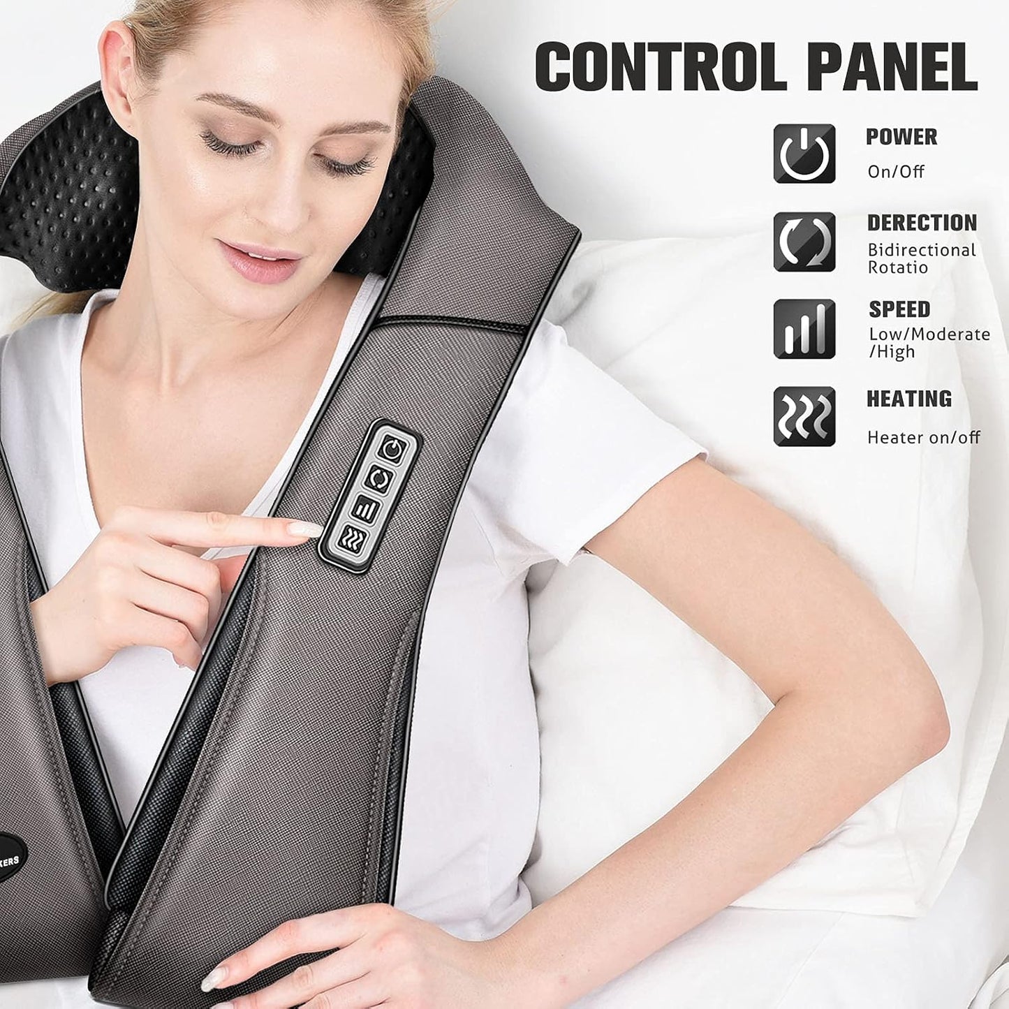 MagicMakers Fathers Day Dad Gifts, Shiatsu Neck Massager with Heat for Pain Relief Deep Tissue – Christmas Gift for Women, Men, Mom, Dad, Her, Him– Amazing Back & Shoulder Relief from Daughter or Son