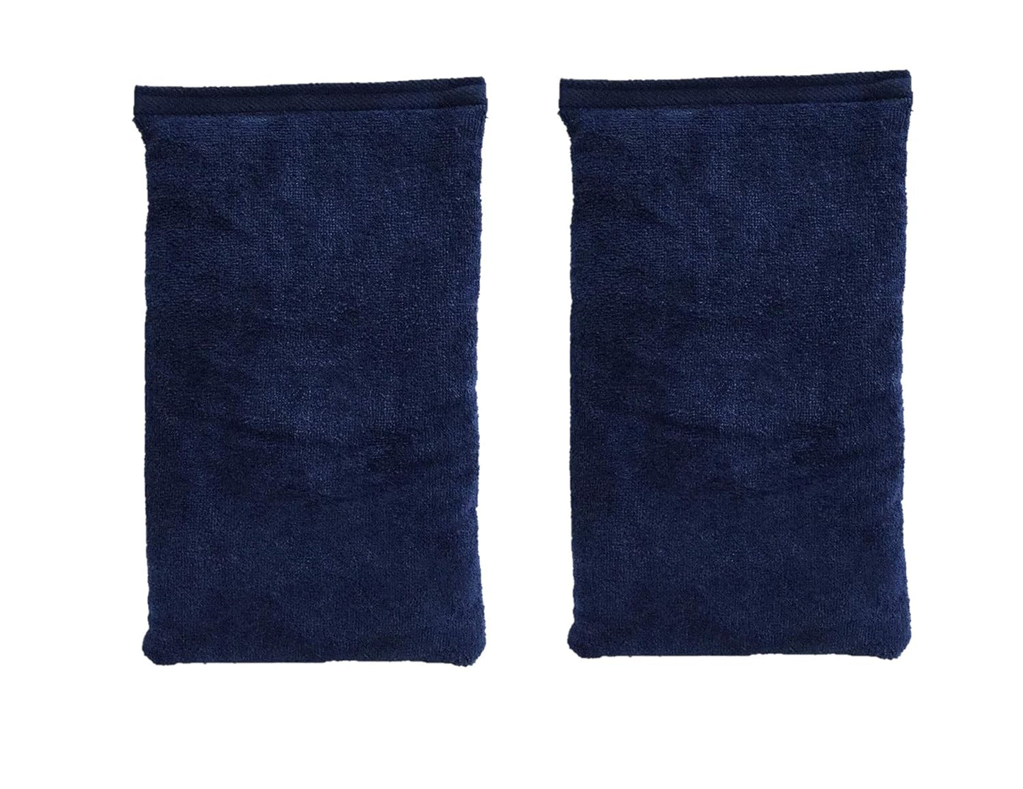 Microwavable Heating Pad, Rice Filled, Plush Cotton Cover, Natural, No Scents Added, Handcrafted in the USA, Back, Neck Pain, Arthritis, Cramps (Navy Blue)