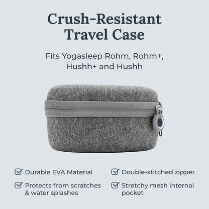 Yogasleep Hushh Portable White Noise Sound Machine for Baby, 3 Soothing Natural Sounds with Volume Control, Compact Size, Noise Canceling for Sleep Aid, Office Privacy, & Meditation, Registry Gift