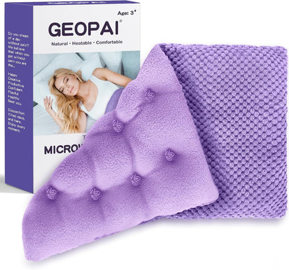 Microwavable Heating Pads 15 * 9", Weighted Moist Microwave Heat Pad for Cramps Neck Shoulder, Back Pain Relief, Warm Compress Rice Bean Bag Hot Pack for Muscles Ache, Joints, Unscented,1 Pack