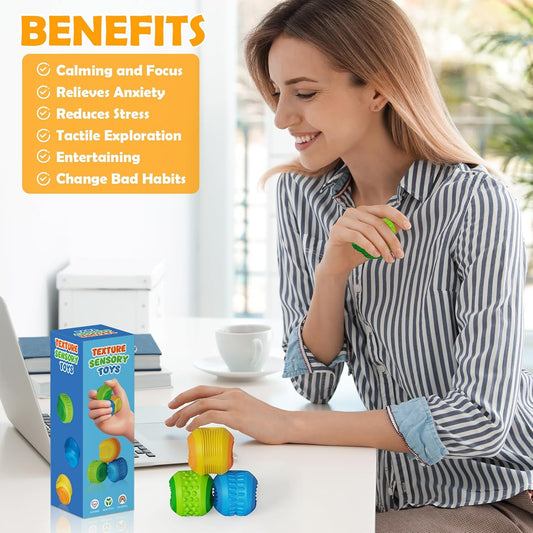 Fidget Sensory Toys Stress Balls for Kids Adult：Anxiety Stress Relief Calm Down Autism ADHD Focus Aid,Quiet Small Fidget Toys for Student Classroom,Adults Office,Desk, Small Students Prizes Toys