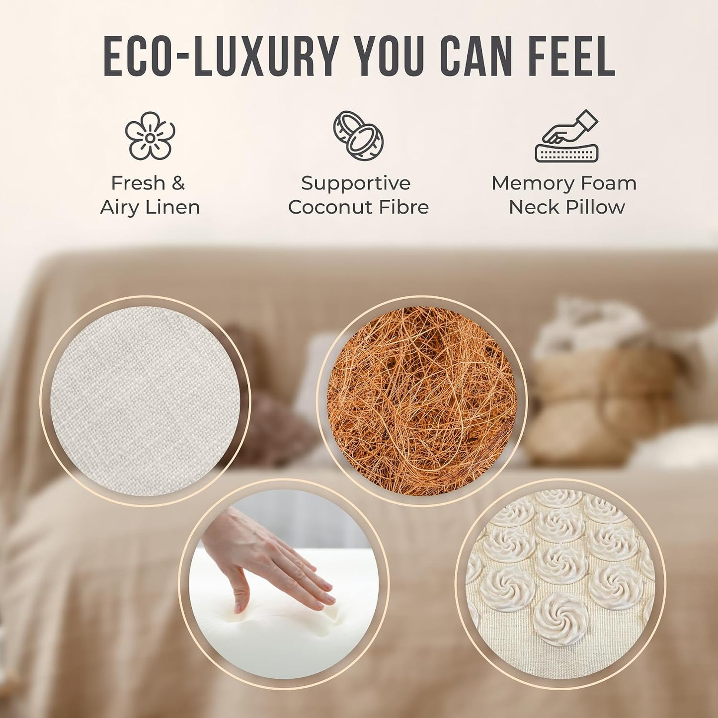 Acupressure Mat and Pillow Set with Mini Pad – Full Body Pain Relief | Mini pad targets hard-to-reach areas like feet, hands and neck for precise pressure relief