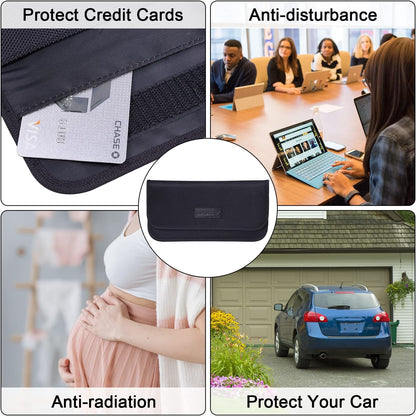 Wisdompro Faraday Bag, RFID Signal Blocking Bag for Phones and Car Keys