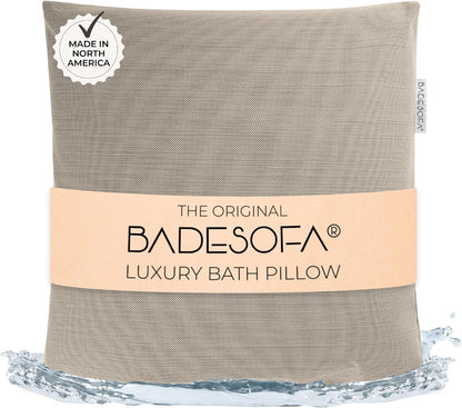 BADESOFA® Luxury Bath Pillow M in Ivory, Quick-Drying Bath Back Pillow