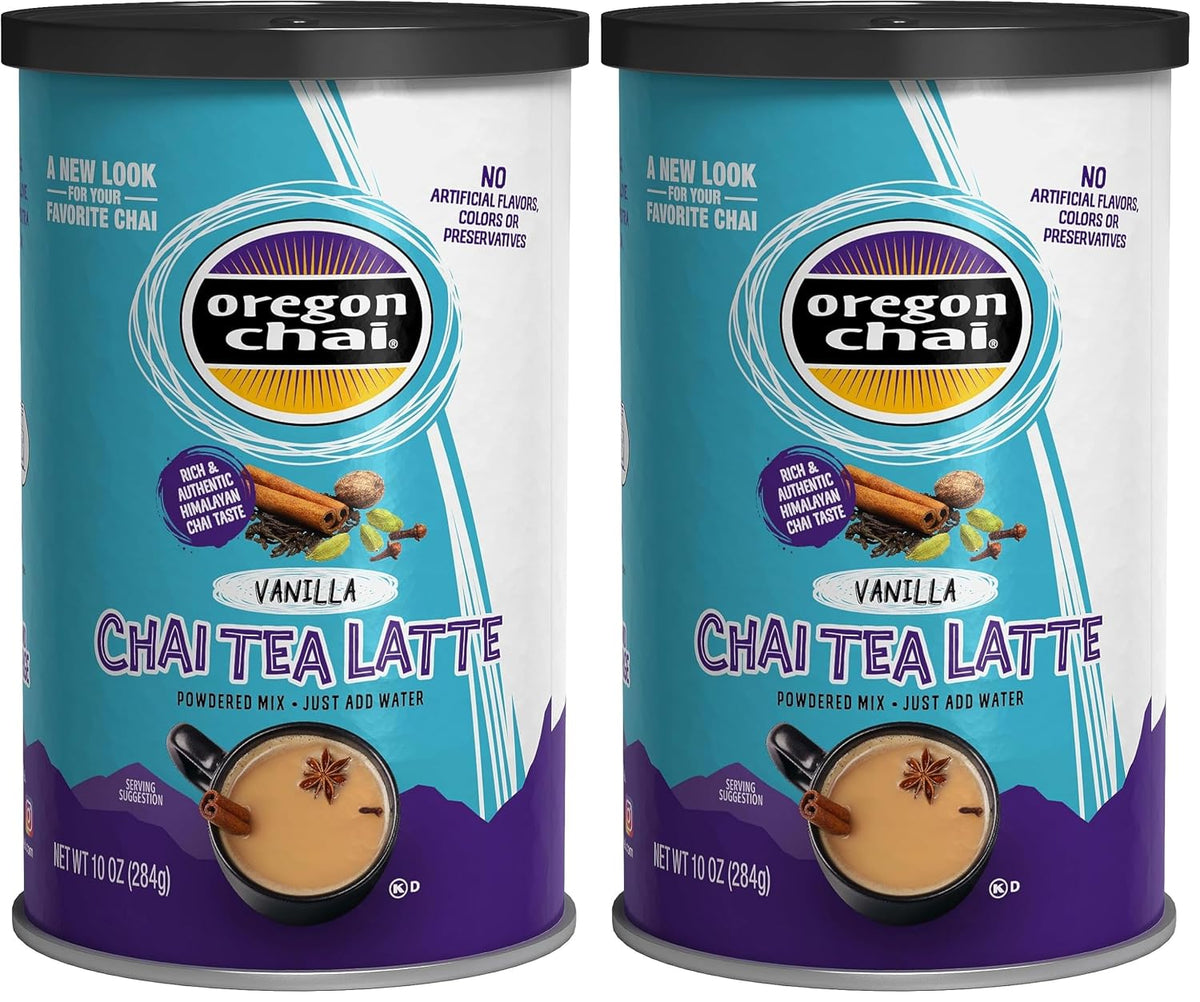 Oregon Chai Vanilla Chai Tea Latte Mix, 10 Ounces (Pack of 1)