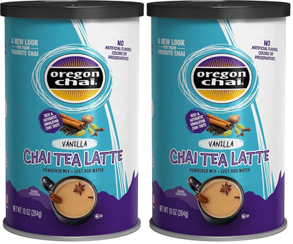 Oregon Chai Vanilla Chai Tea Latte Mix, 10 Ounces (Pack of 1)