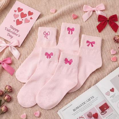 Eurzom 10 Pairs Socks Womens Crew Elastic Ankle Length Cotton Socks Aesthetic Cute Lightweight Low Cut Gifts for Women - Colors B