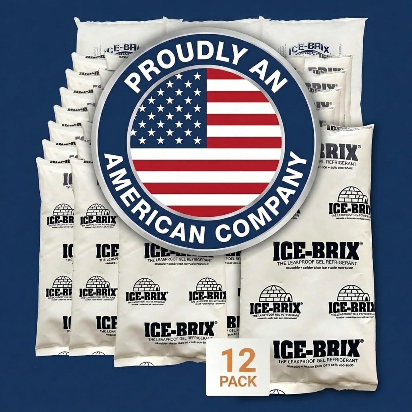 ICE-BRIX Reusable Gel Ice Packs for Shipping, 5 x 2.75 x 0.75 in, 3 oz White (96 Pack) - Compact Cold Packs for GLP-1 Medication Mailers, Lunch Boxes, Small Coolers, Frozen Food & Perishables