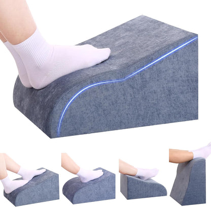 Foot Rest for Under Desk at Work, Ergonomic Under Desk Footrest with Washable Cover for Office, Home & Gaming Leg Elevation Pillow Black