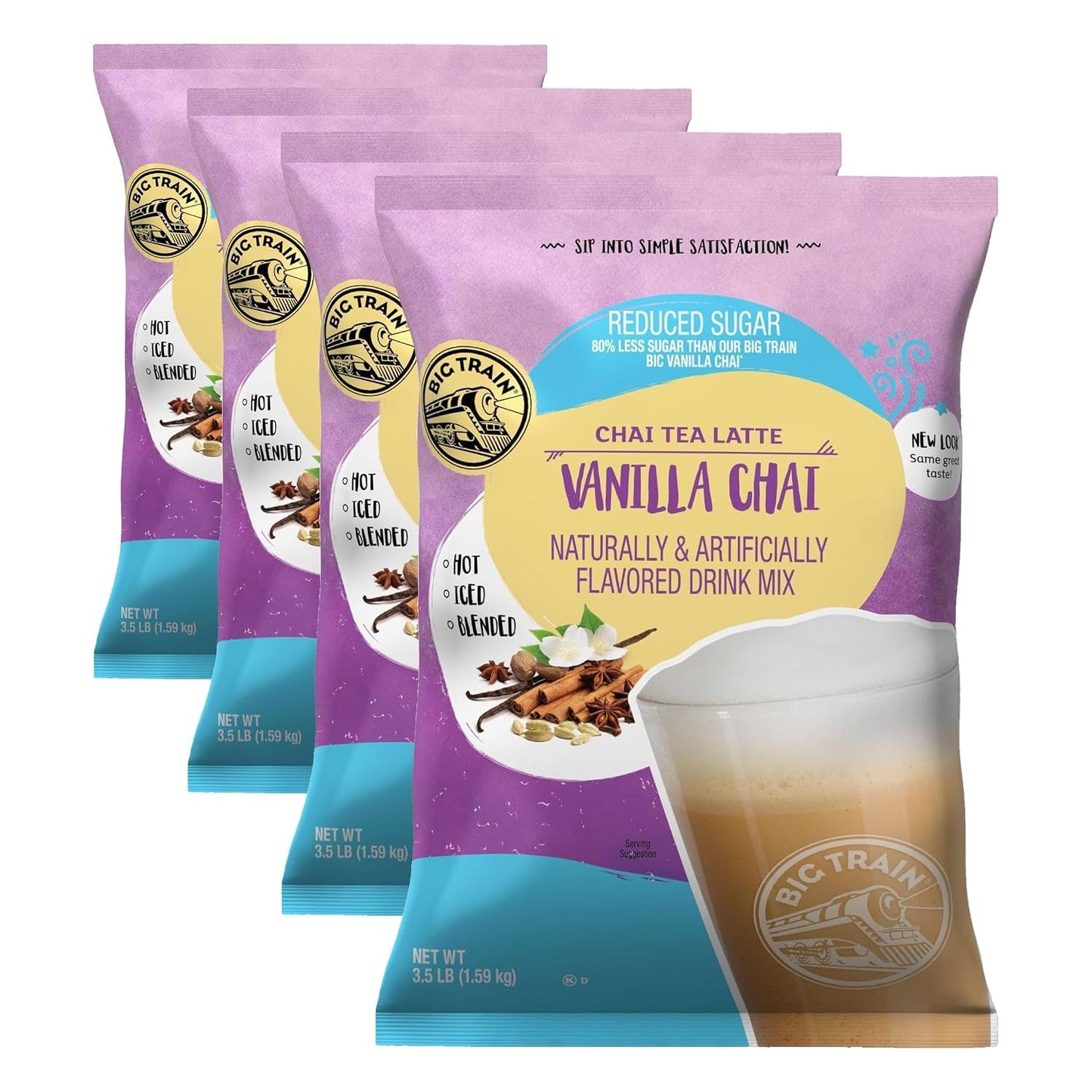Big Train Spiced Chai Tea Latte Beverage Mix, 1.9 Pound (Pack of 1)