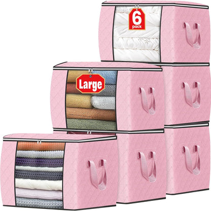 Fab totes Storage Bags for Clothes Blanket Storage Bins with Lids