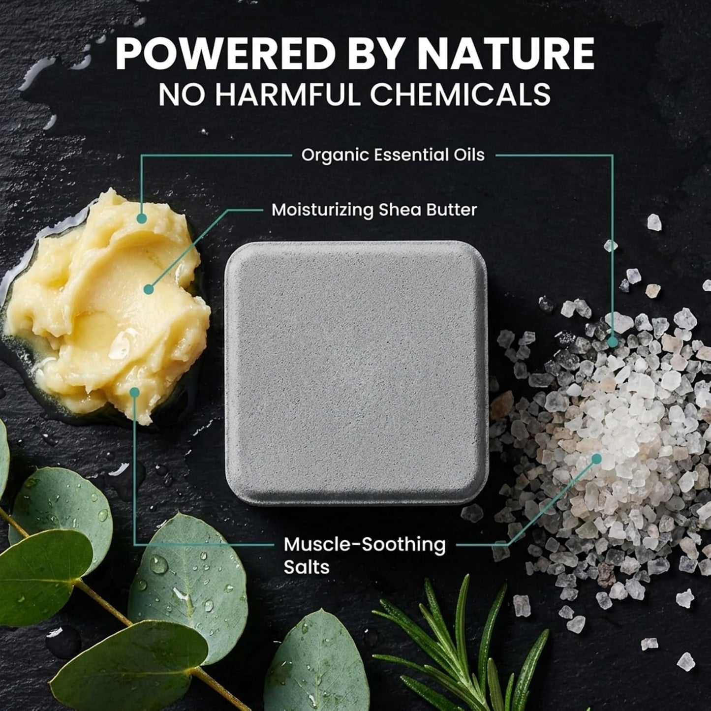 Bath Bombs for Men - Gift Set of 18 Square Shaped Handmade Natural Bath Bombs of 2.5 oz w/Essential Oils, Unique Manly Scents, for Boyfriend, Husband, Father - 18 Pack Square
