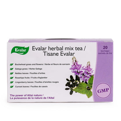 Buckwheat Nettles Galega Rosehip Lingonberry Evalar Tea Altai Siberia 20 Tea bags Herbal Mix