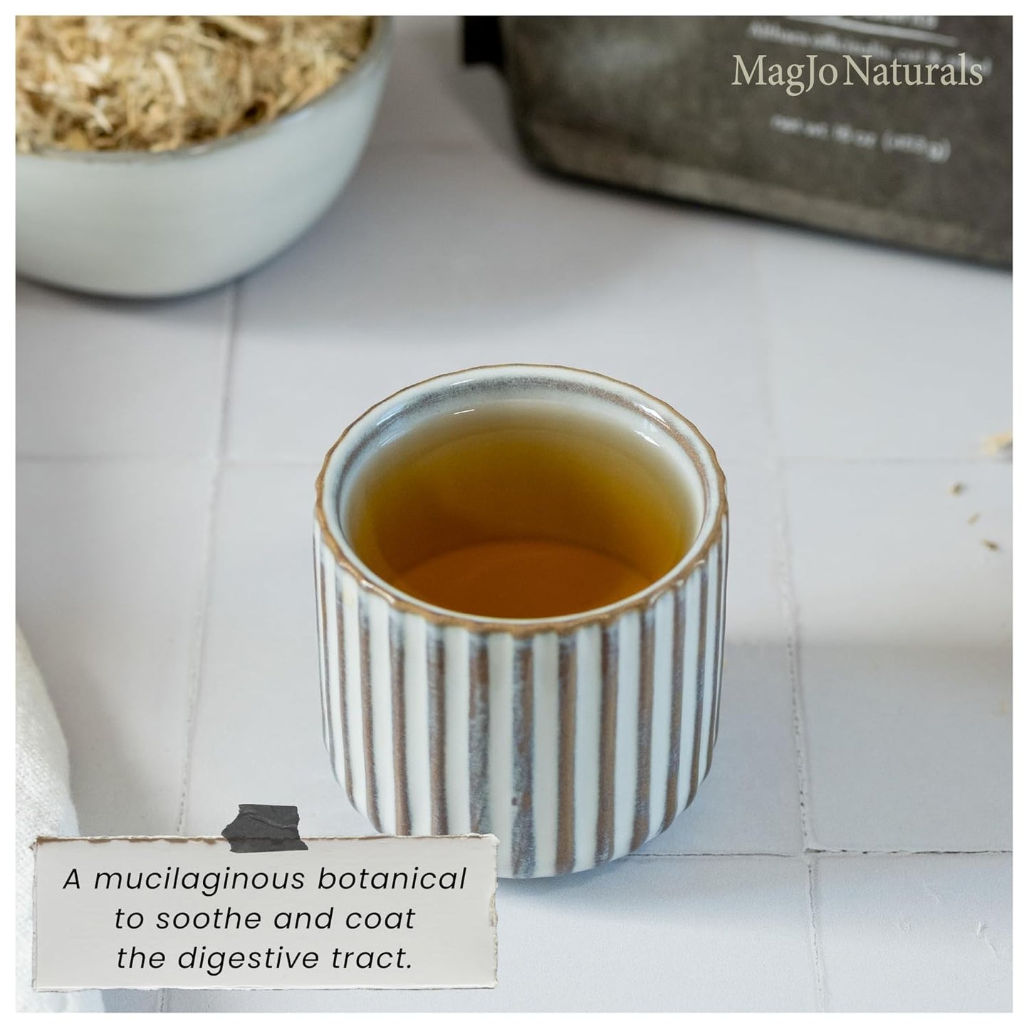 MagJo Naturals Lemon Balm Tea, Bulk Herbal Tea, Loose Leaf Melissa Officinalis, Caffeine Free, Cut and Sifted, 1 pound (16 ounces) (1 pack)