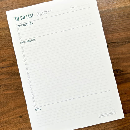 To Do List Notepad - Daily Task Planner, Checklist, and Organizer - Planner pad for work and school productivity - 7 x 10" - 50 Sheets