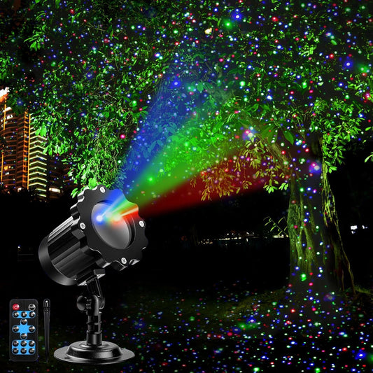 Ocean Wave Projector Light Outdoor, 15 Colors Water Ripple Lights with Remote, IP65 Waterproof Outdoor Projector for Halloween Christmas Decorations, Ground, Yard, Wall, Party