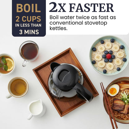 Elite Gourmet EKT5051 1.7L Electric Water Kettle, BPA-Free Fast Boil, Black