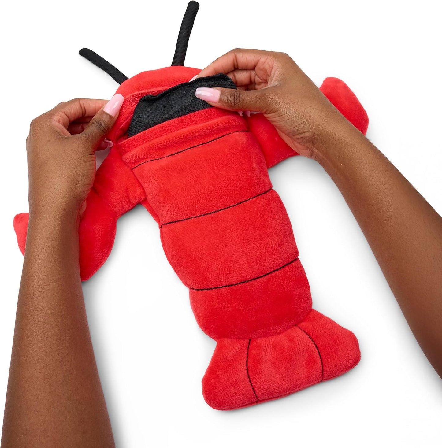 Menstruation Crustacean Lobster by Relatable, Microwavable Heating Pad for Period Cramps, Cuddly Plushies, Great Gift Ideas for Loved Ones of All Ages, Includes 1 Lavender Scented Heating Pad Plushy