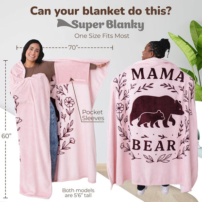 Super Blanky Wearable Blankets for Women & Men, Graduation Day Gift for Her, Cozy Gifts for Women, Wife Birthday Gifts Ideas