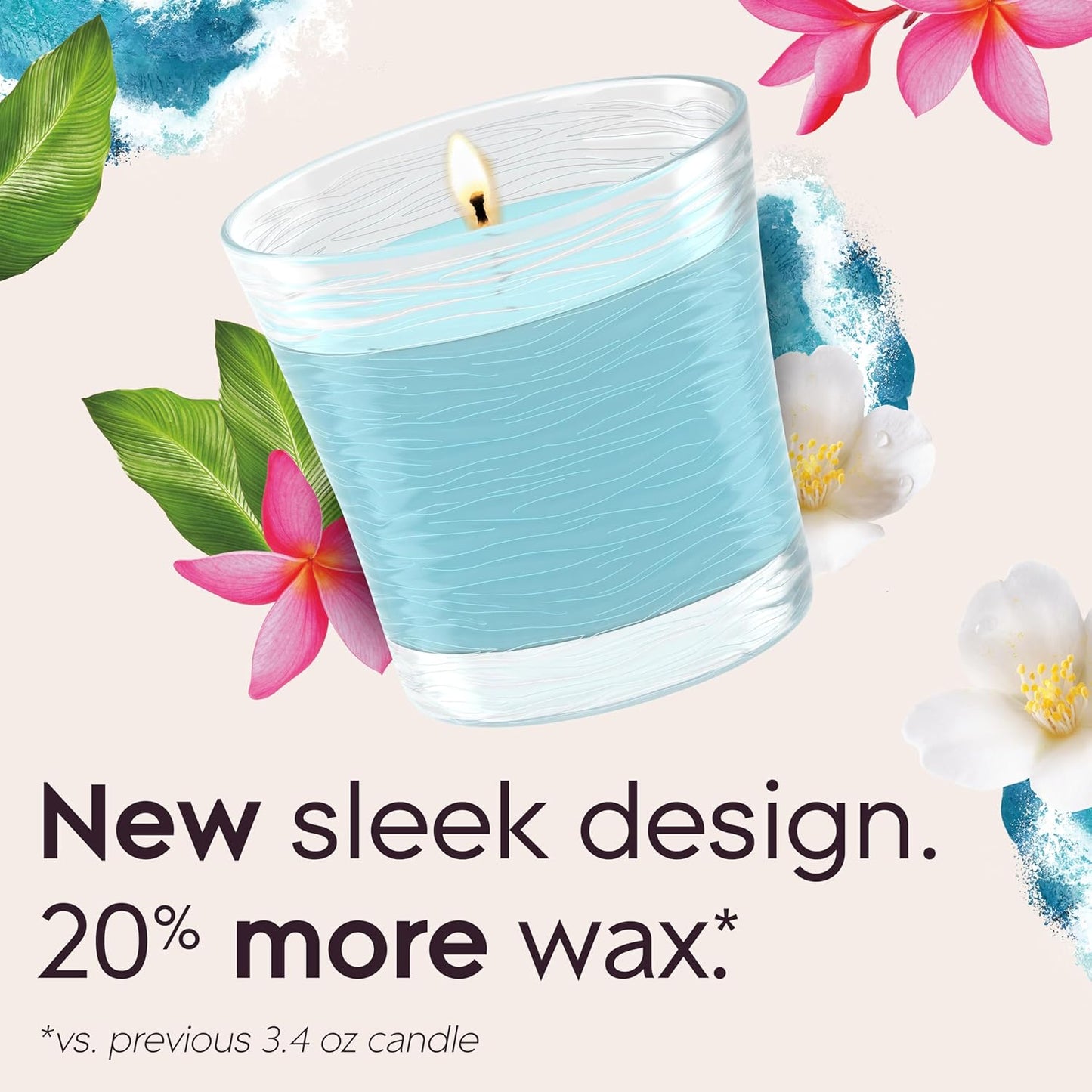 Glade 1-Wick Scented Candle Jar, Clean Linen, Air Freshener Infused with Essential Oils, 4.08 Oz, 2 Count