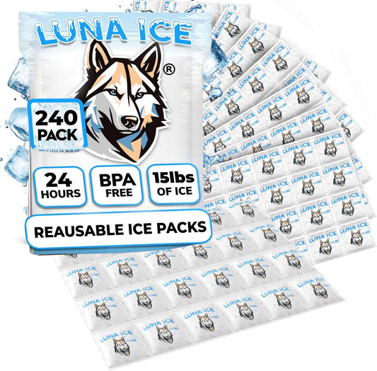 Dry Ice Packs for Shipping - Long Lasting ice Packs - 24+ Hour Freeze Power - BPA Free - 12 Pack Bulk 3 lb – Hielo Seco - Reusable Gel Bricks for Food