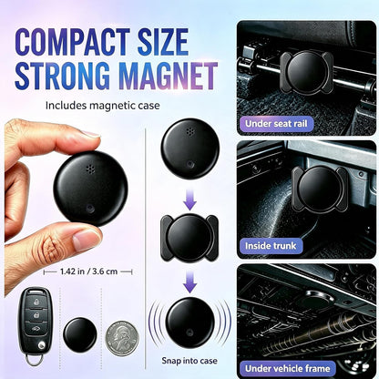 2-Pack Car GPS Tracker, No Monthly Fees, Hidden Vehicle Tracker