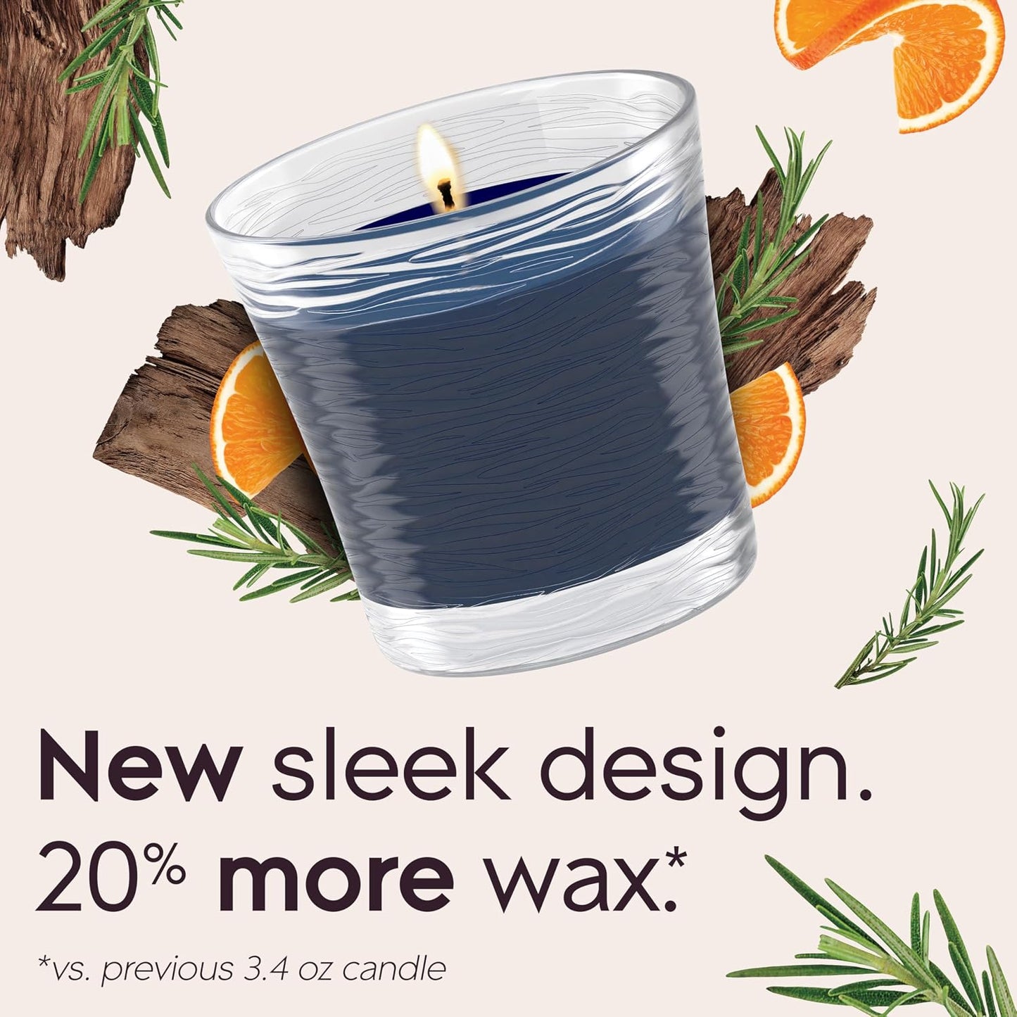Glade 1-Wick Scented Candle Jar, Clean Linen, Air Freshener Infused with Essential Oils, 4.08 Oz, 2 Count