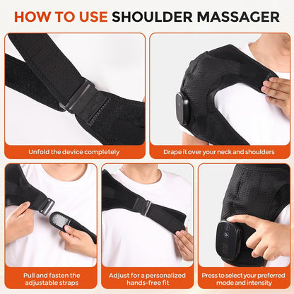 Shoulder Massager Heating Pad for Pain Relief Deep Tissue & Rotator Cuff