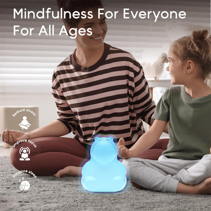 Breathing Pal 'Ted'- Mindfulness Breathing Light, Guided Visual Meditation Breathing Light, Anxiety Relief Items for Calm Down Corner/Meditation/Sleep for Adult&Kid