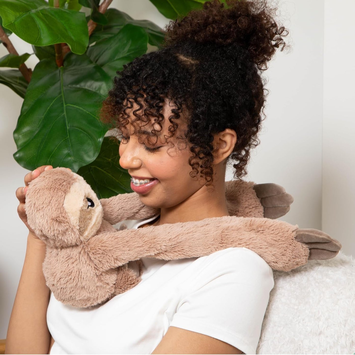 HUGIMALS Hugarounds Sidney the Sea Turtle 2.5 lb Microwaveable & Freezable Weighted Plush Neck & Shoulder Wrap | Soothing, Comforting Hugs for Self-Care & Relaxation | Unscented for Ages 2+