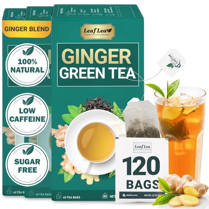 LeafLea Peppermint Tea Bags, Pure Single-Ingredient Mint Tea, 40 Count | Just Real Peppermint Leaves, Cool Refreshing Taste, Te De Menta, Caffeine-Free, Vegan, Individually Foil-Wrapped