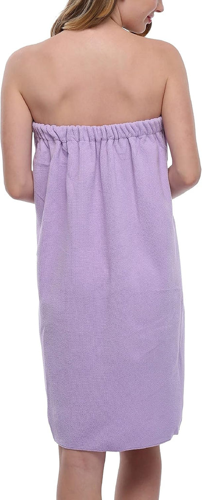 goodmansam Women's Shower Wrap Robes Spa Body Wrap Bathrobe Ultra Absorbent Cover up Towels