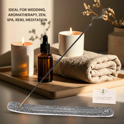 Hosley Wood Incense Holder Sun 10 Inches Ideal Gift for Wedding, Aromatherapy, Zen, Spa, Reiki, Meditation