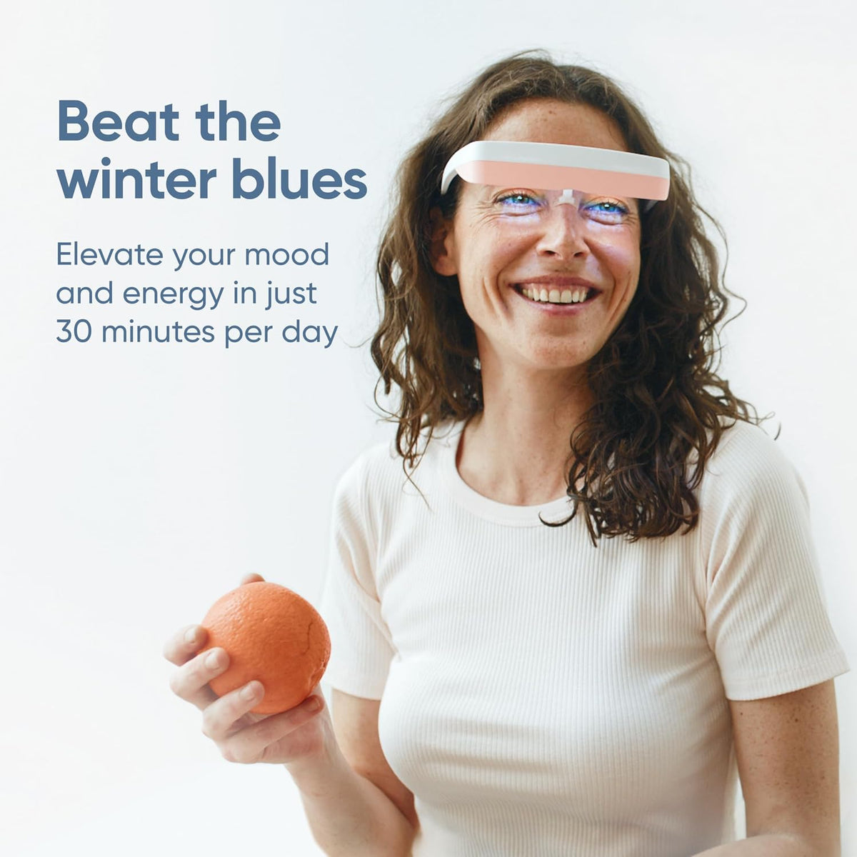luminette 3 Light Therapy Glasses - Wearable Light Therapy Lamp - Natural Relief for Sleep Problems, Seasonal Mood Disorders & Jet lag - Portable Daylight Lamp (Blue)