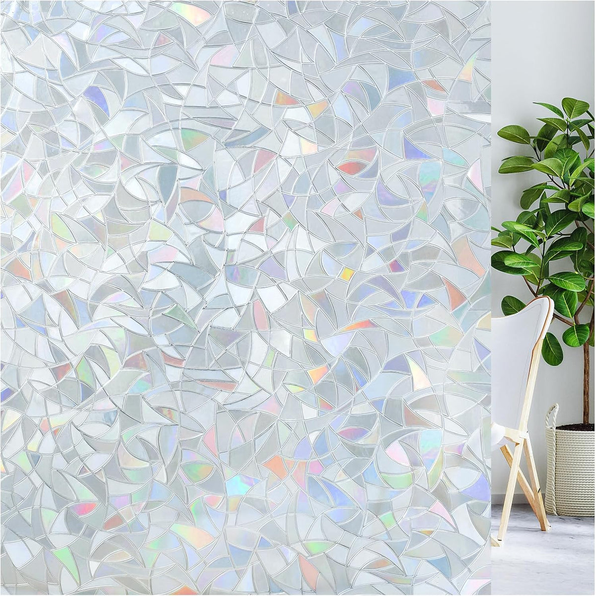 LUTE Blackout Window Film, Window Tint for Home Privacy, 17.5" x 78.7"