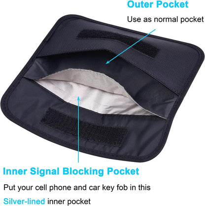 Wisdompro Faraday Bag, RFID Signal Blocking Bag for Phones and Car Keys