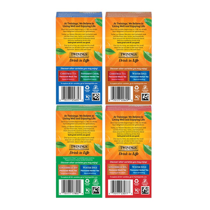 Twinings Camomile, Honey & Vanilla Herbal Tea Individually Wrapped Bags, 20 Count (Pack of 6), Naturally Caffeine-Free, Enjoy Hot or Iced, 120 Teabags
