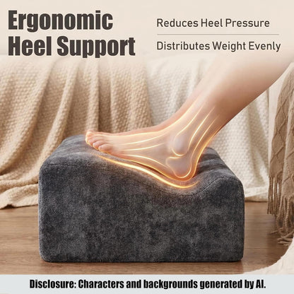 Work Foot Rest Under Desk,Comfort Foot Rest for Couch | Foot Rest For Under Desk at Work,At Soft Ergonomic Footrest,Support Foot Pillow,Heel Chair,Leg Elevation Pillow blue