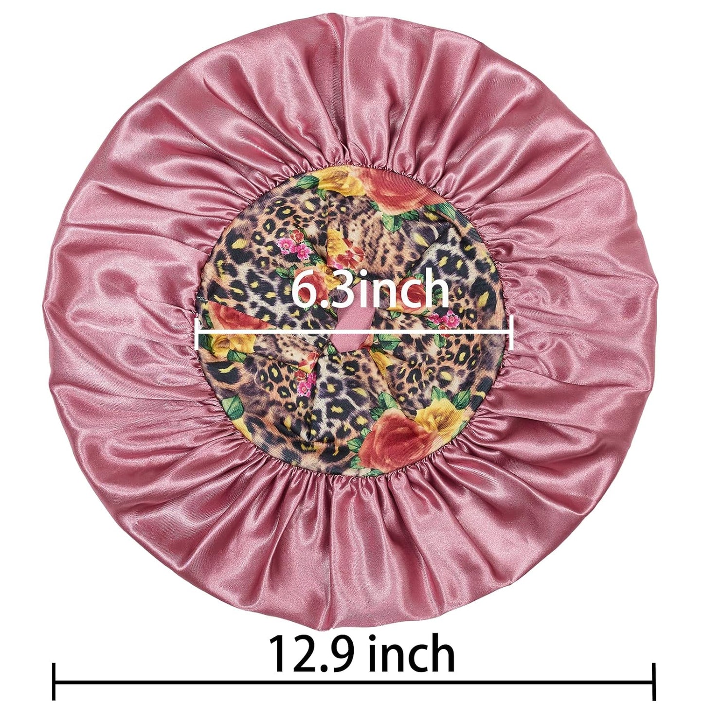 3 Pack Satin Bonnet Silk Hair Bonnet for Sleeping, Sleep Bonnets for Women Large Wide Soft Band Sleep Cap for Curly Hair Braids