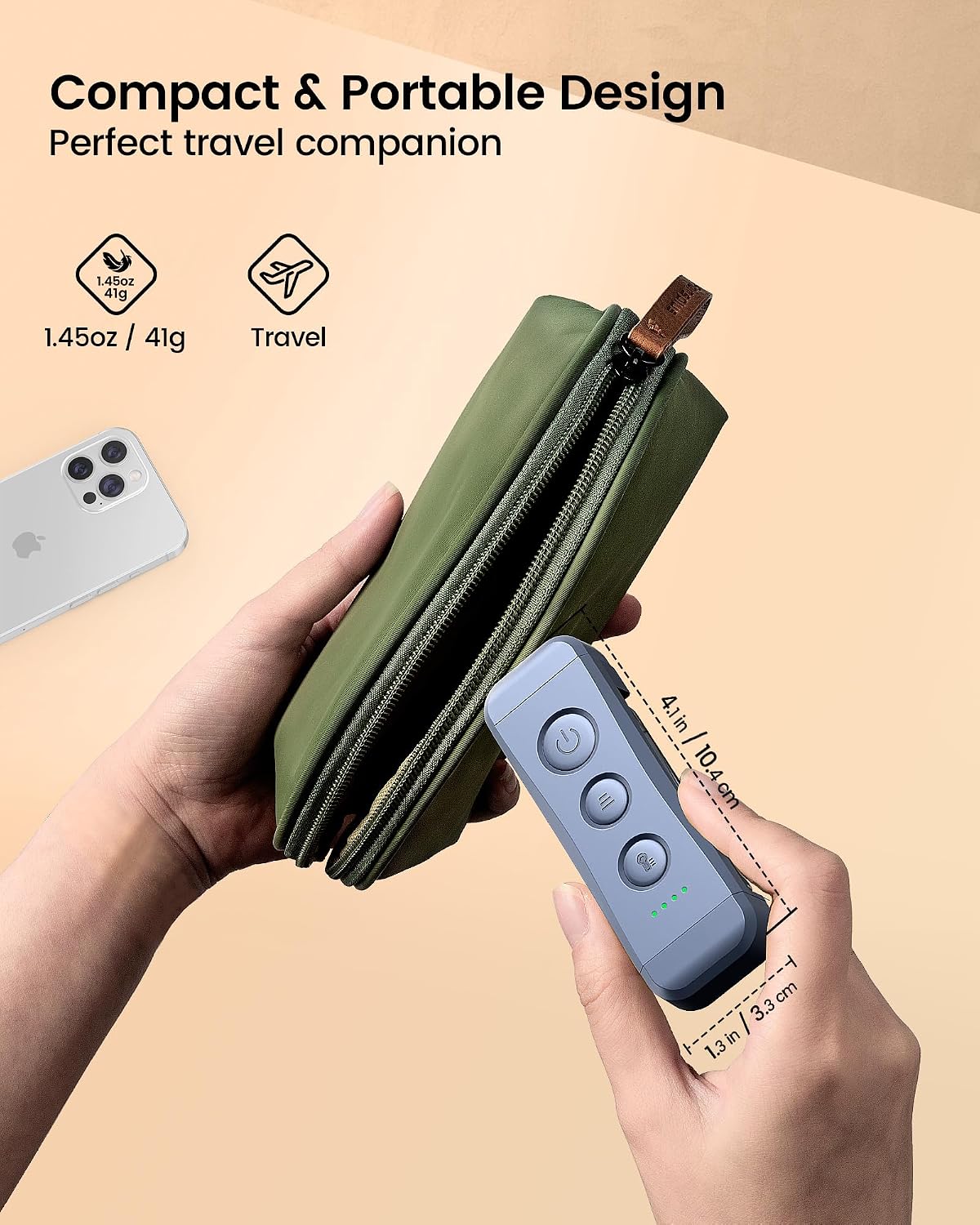 Glocusent USB Rechargeable Book Light, Portable Clip-on LED Reading Light, Reading Lights for Books in Bed with 3 Amber Colors & 5 Brightness Dimmable, Compact & Long Lasting, Perfect for Book Lovers