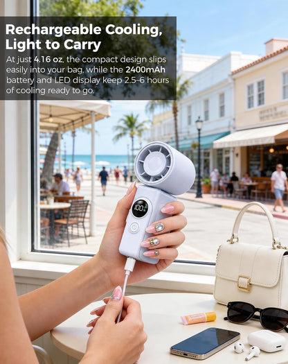 Hotsales Clip-On Portable Fan for Strollers, Handheld Turbo Fan for Travel