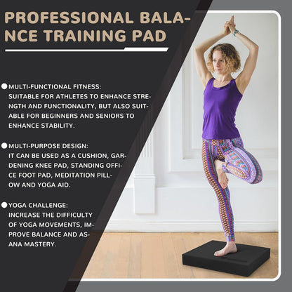 Fitvids Balance Pad, Nonslip Foam Balance Pad, Professional Foam Exercise Pad for Fitness, Stability Training and Physical Therapy, Multiple colors