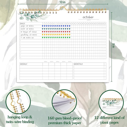 Habit Tracker Calendar- Daily, Weekly & Monthly Habit Tracker Journal