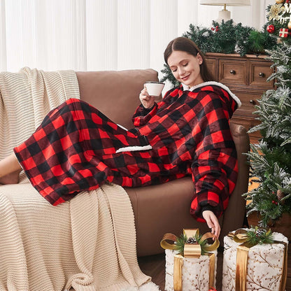 yescool Wearable Blanket Hoodie as Christmas Birthday Gifts for Women Mom - Colors B
